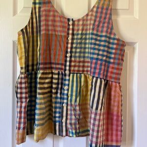 Ilana Kohn picnic plaid tank top